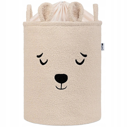 SIPO: Premium Bouclé Toy Storage Basket with Drawstring
