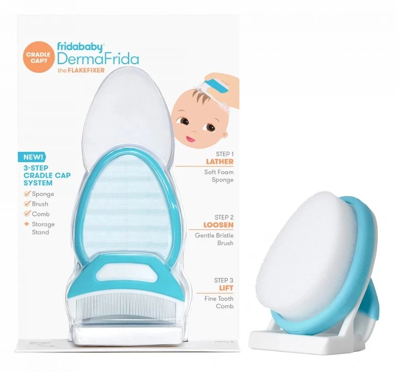 Frida Baby: DermaFrida The Cradle Cap Set (Sponge, Brush & Comb)