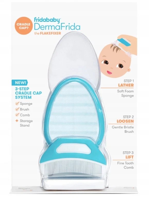 Frida Baby: DermaFrida The Cradle Cap Set (Sponge, Brush & Comb)