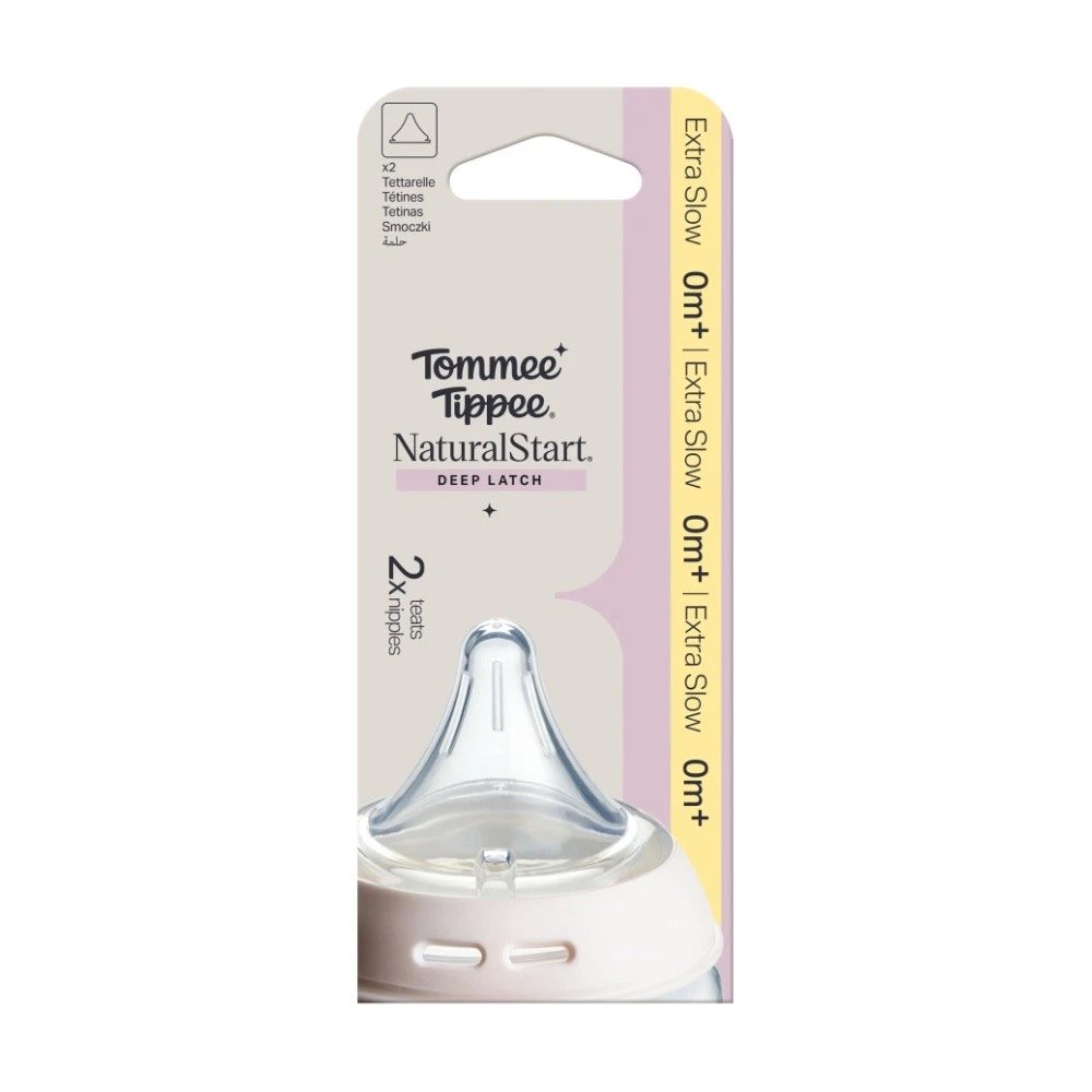 Tommee Tippee Natural Start Triangular Anti-Colic Teats – Extra Slow Flow