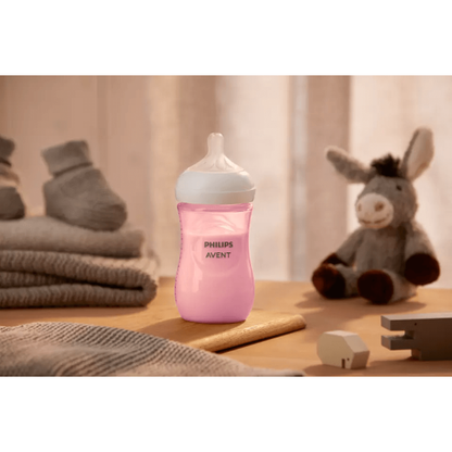 Natural Response Baby Bottle (Pink)