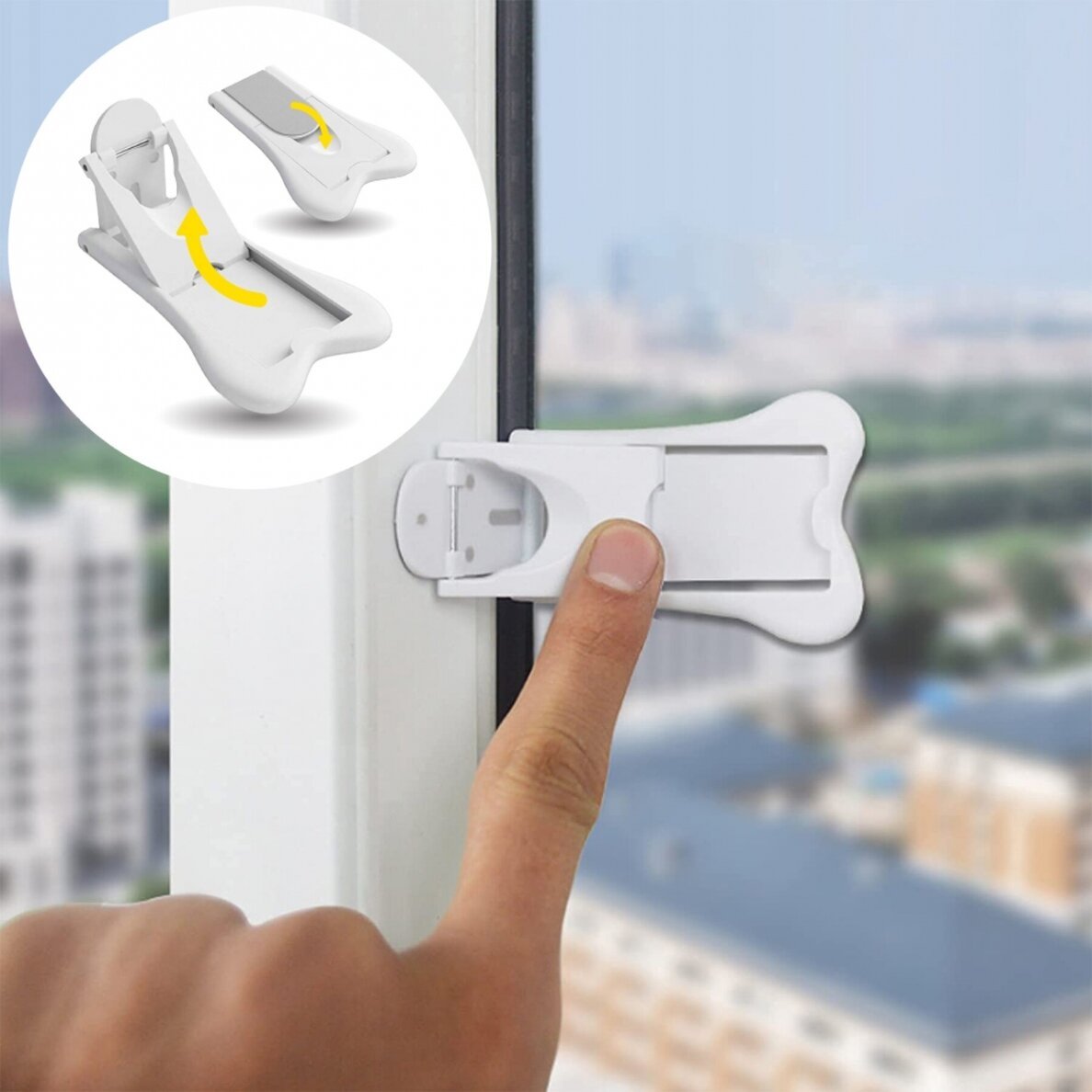 SIPO: Baby Safety Window & Door Stopper (2 Pack - SBS-D11)