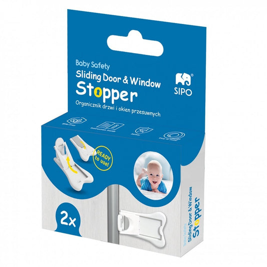 SIPO: Baby Safety Window & Door Stopper (2 Pack - SBS-D11)
