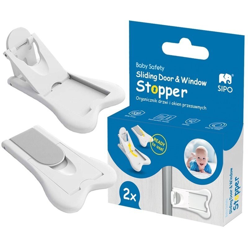 SIPO: Baby Safety Window & Door Stopper (2 Pack - SBS-D11)