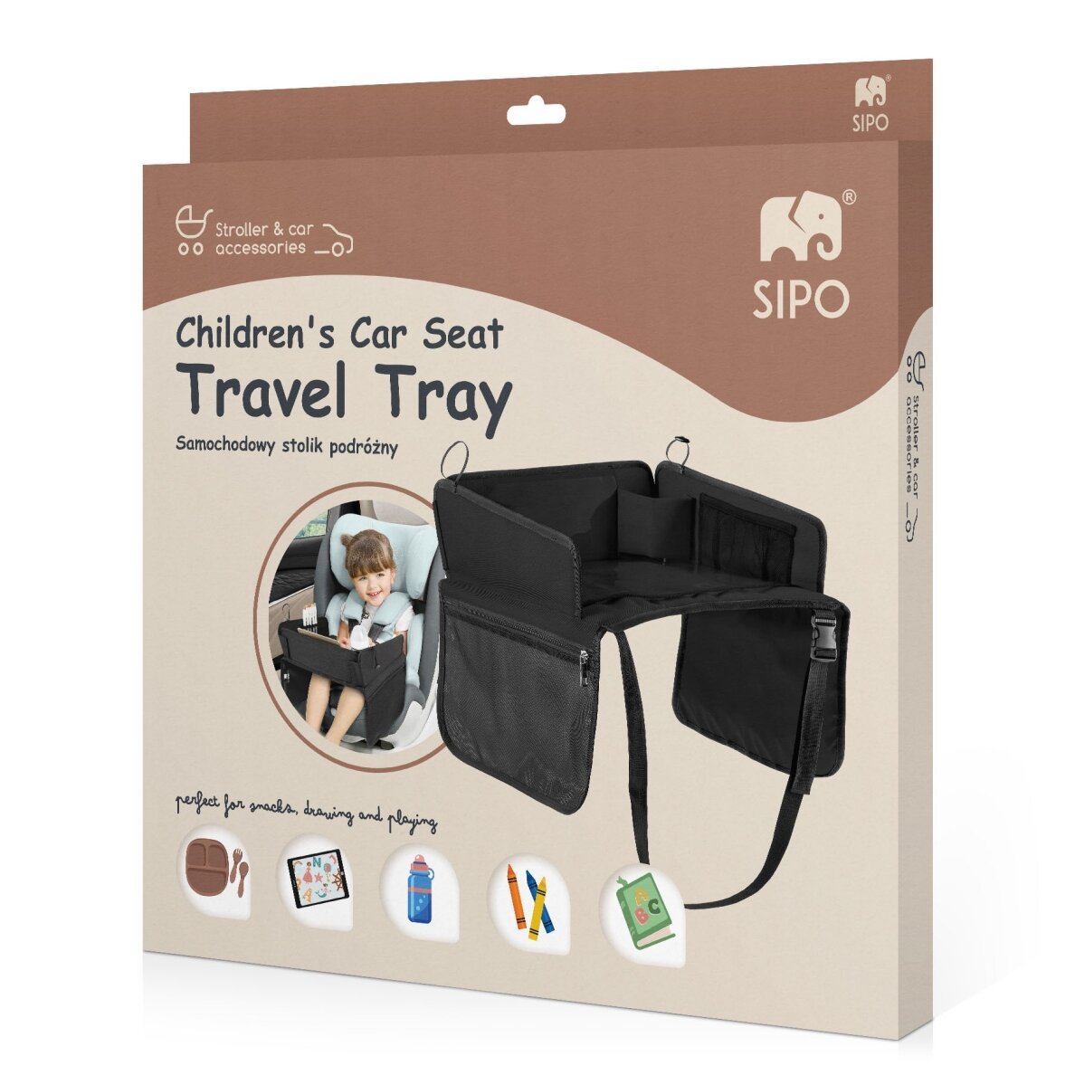 SIPO: Travel Tray for Car Seat (SCA-10T)