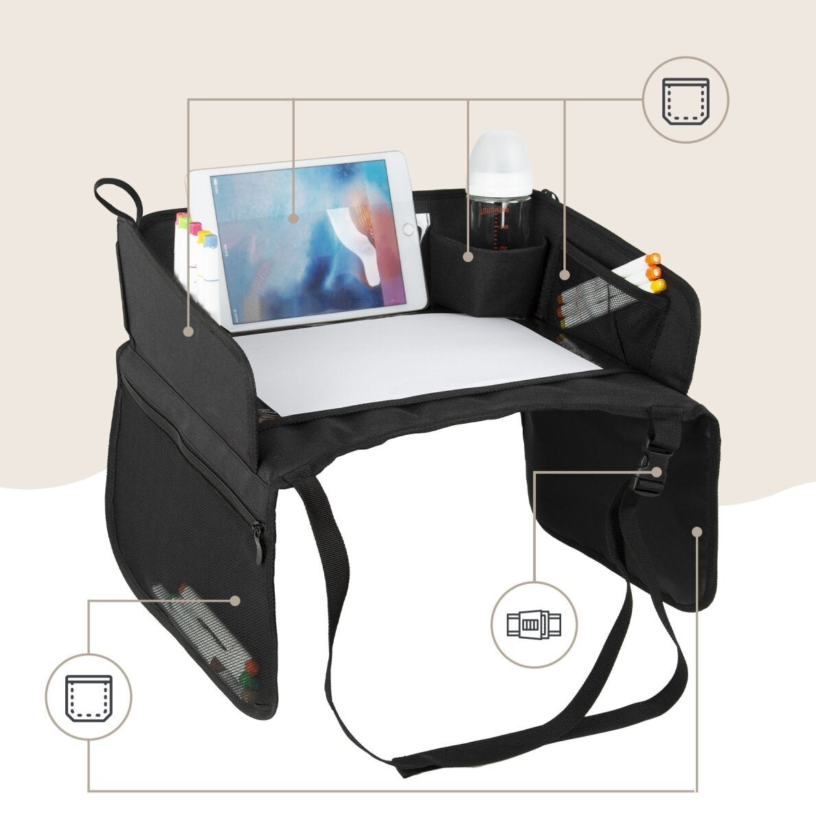 SIPO: Travel Tray for Car Seat (SCA-10T)