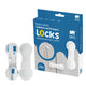 SIPO: Snap-Lock Cabinet and Drawer Locks – Set of 10