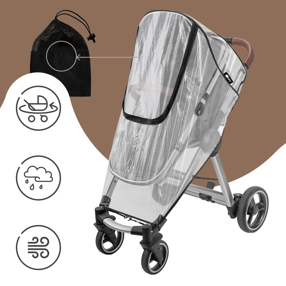 SIPO: Universal 3-in-1 Stroller Raincover (Protection Against Rain, Snow & Wind)