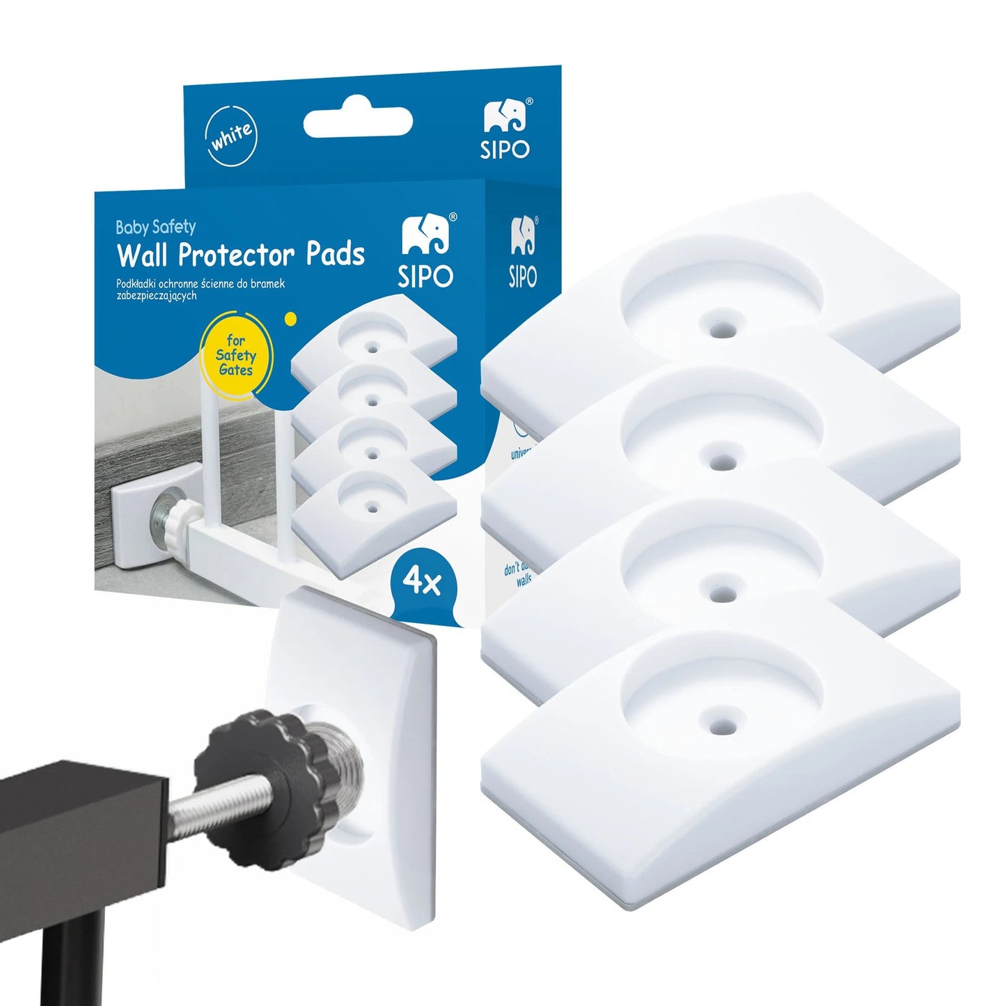 SIPO: Wall Protector Pads for Safety Gates – Set of 4