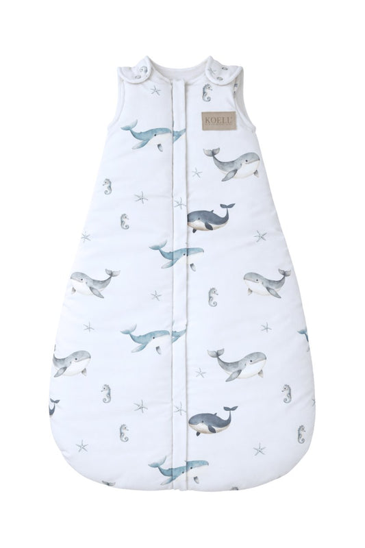 Baby Sleeping Bag for Crib - Whales Print