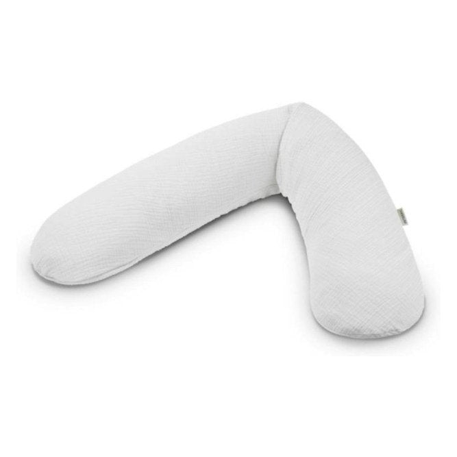 THERALINE The Original Maternity & Nursing Pillow – Light Grey Muslin