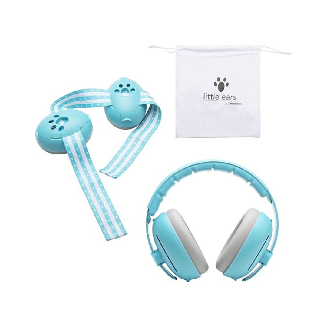 Baby & Toddler 2-in-1 Noise Protection Earmuffs – Blue