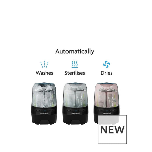 Baby Brezza: Bottle Washer Pro (Black) – All-in-One Baby Bottle Washer, Sterilizer & Dryer