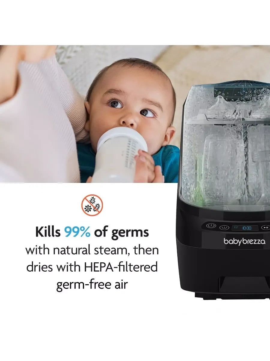 Baby Brezza: Bottle Washer Pro (Black) – All-in-One Baby Bottle Washer, Sterilizer & Dryer