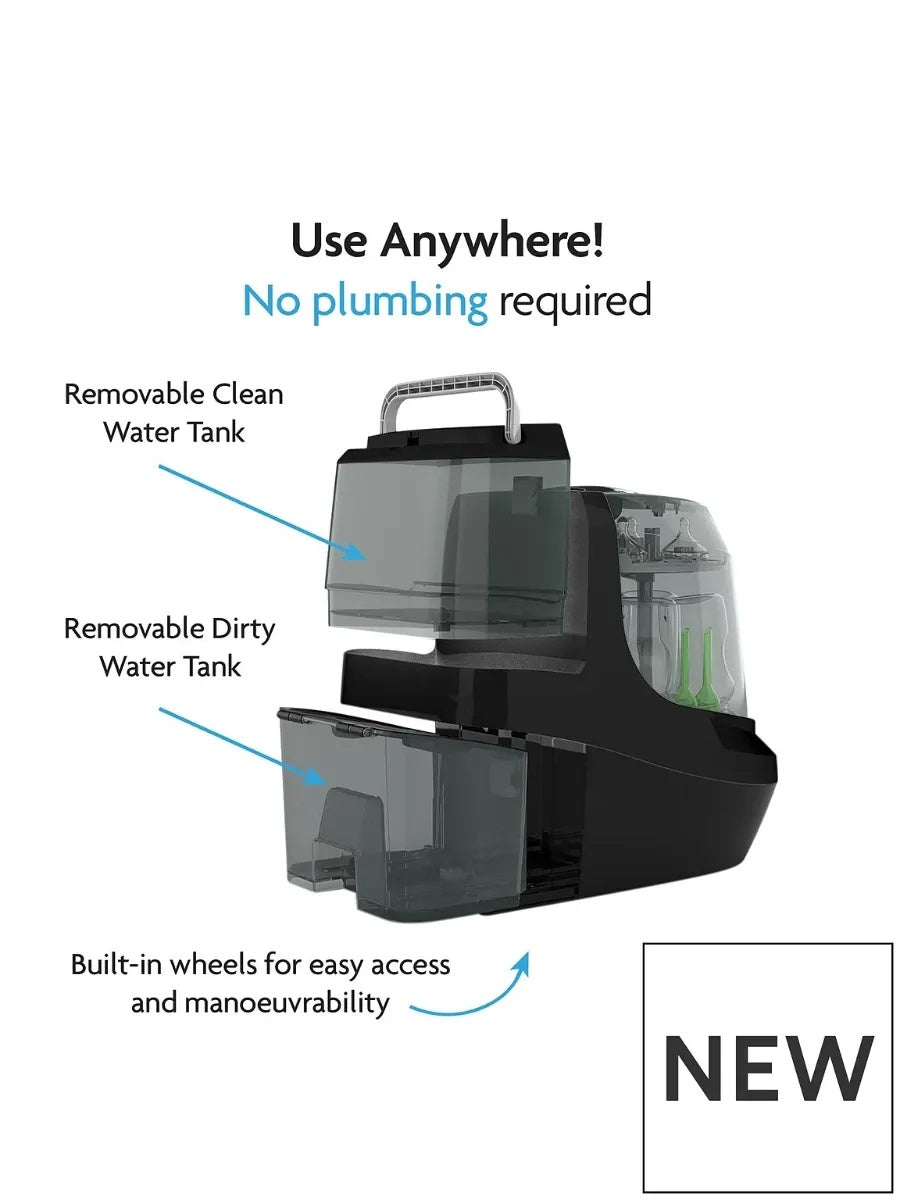 Baby Brezza: Bottle Washer Pro (Black) – All-in-One Baby Bottle Washer, Sterilizer & Dryer