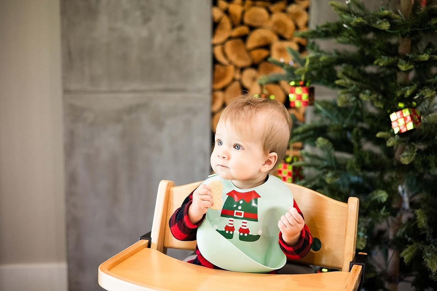 Holiday Silicone Bib set