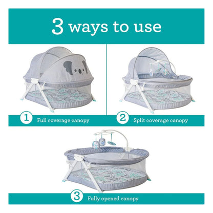 Infantino Sweet Dreams Fold & Go Bedside Bassinet (Grey)